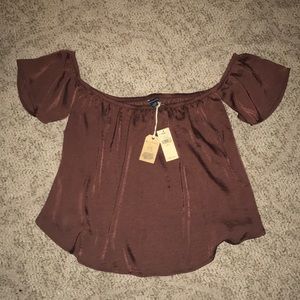 AEO Silky Off-the-Shoulder Top